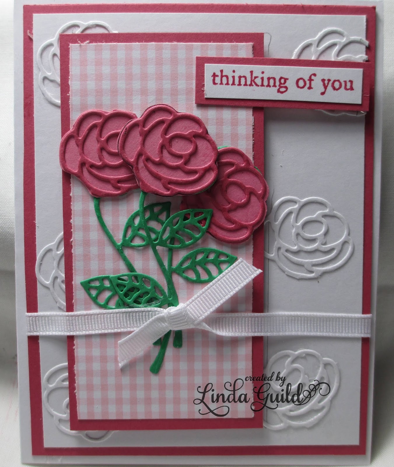 Nothin' Fancy Three Roses Die Cut Card