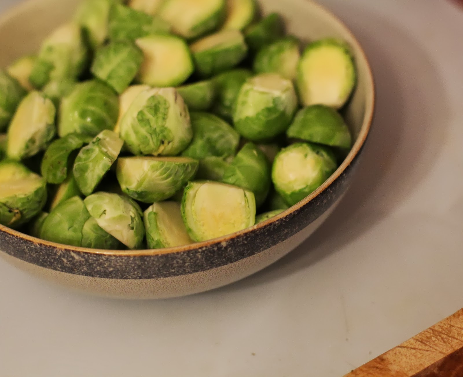Adelaide's Homesewn Soy Sauce and Lime Brussel Sprouts of Deliciousness