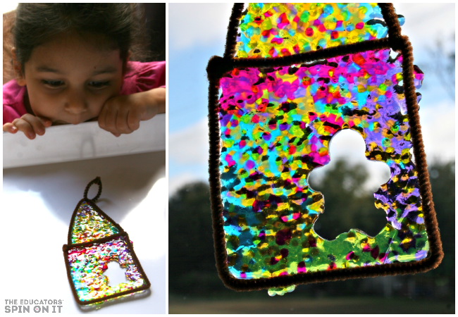 DIY Stained Glass Gingerbread Ornament for Christmas from The Educators' Spin On It 