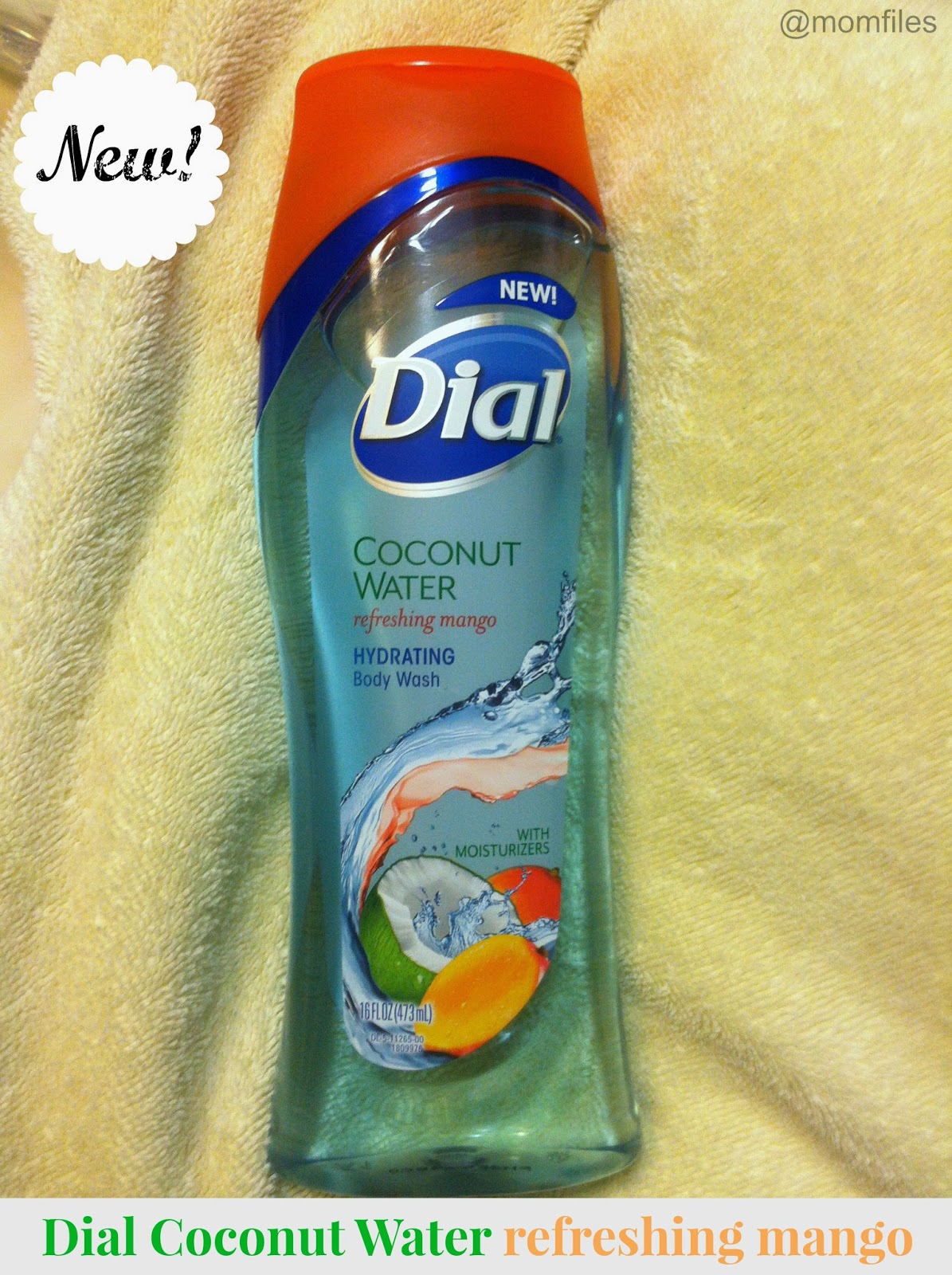 New Dial Coconut Water & Mango body wash Giveaway Mom Files