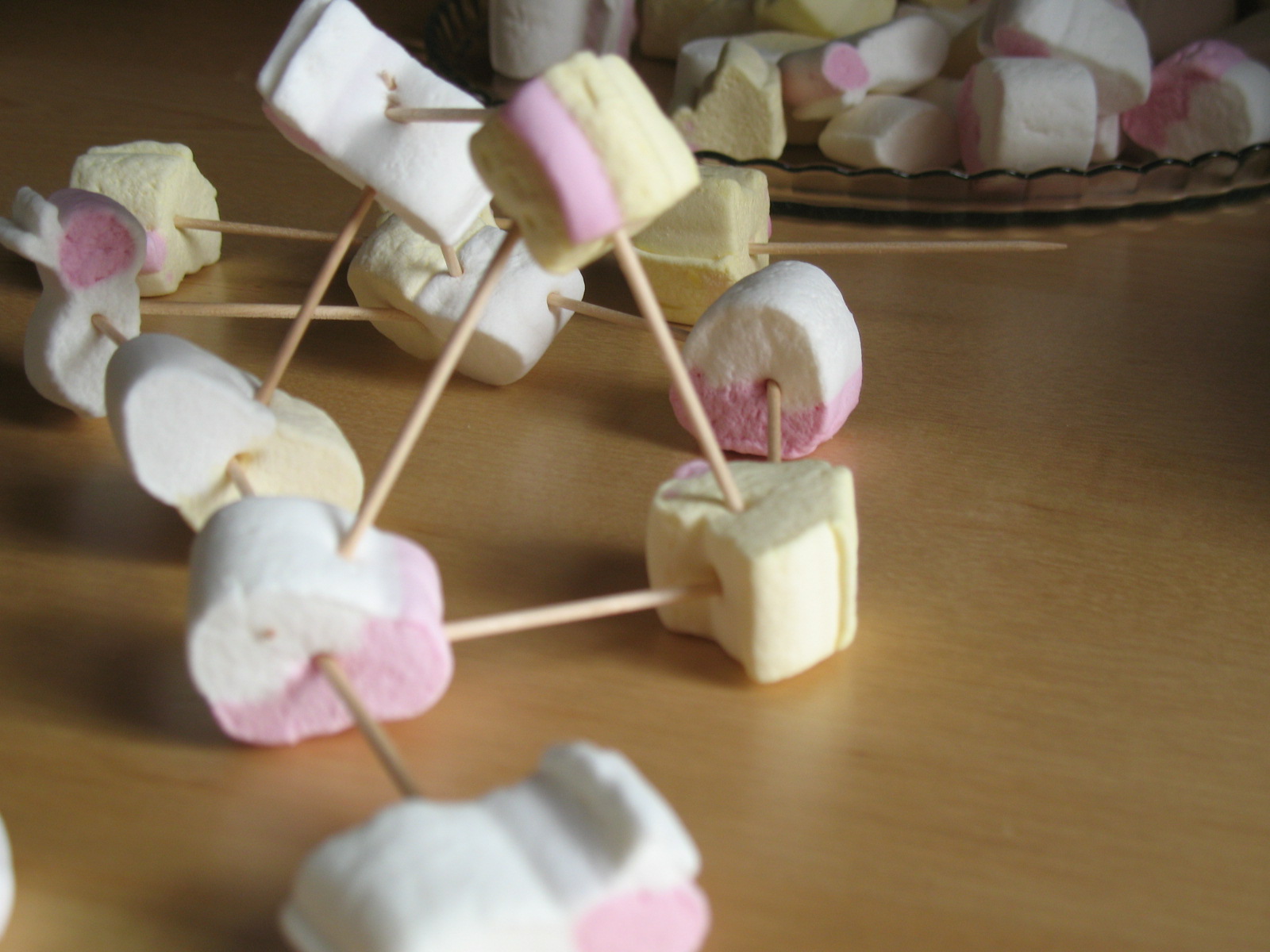 Smiling like Sunshine Marshmallow and toothpick sculptures