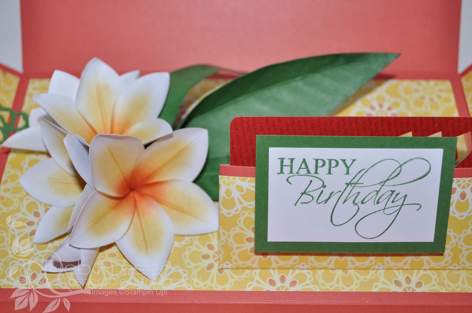 Debs Craft Shed Frangipani Birthday Box