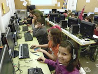 Foto del Code Club Besalu, diari El Punt.