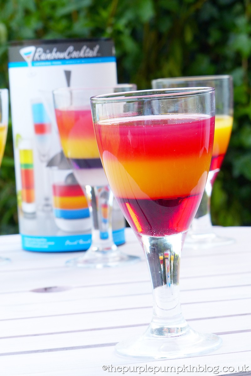 Easy To Make Layered Cocktails with Rainbow Cocktail™