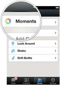 moment aplikasi wechat