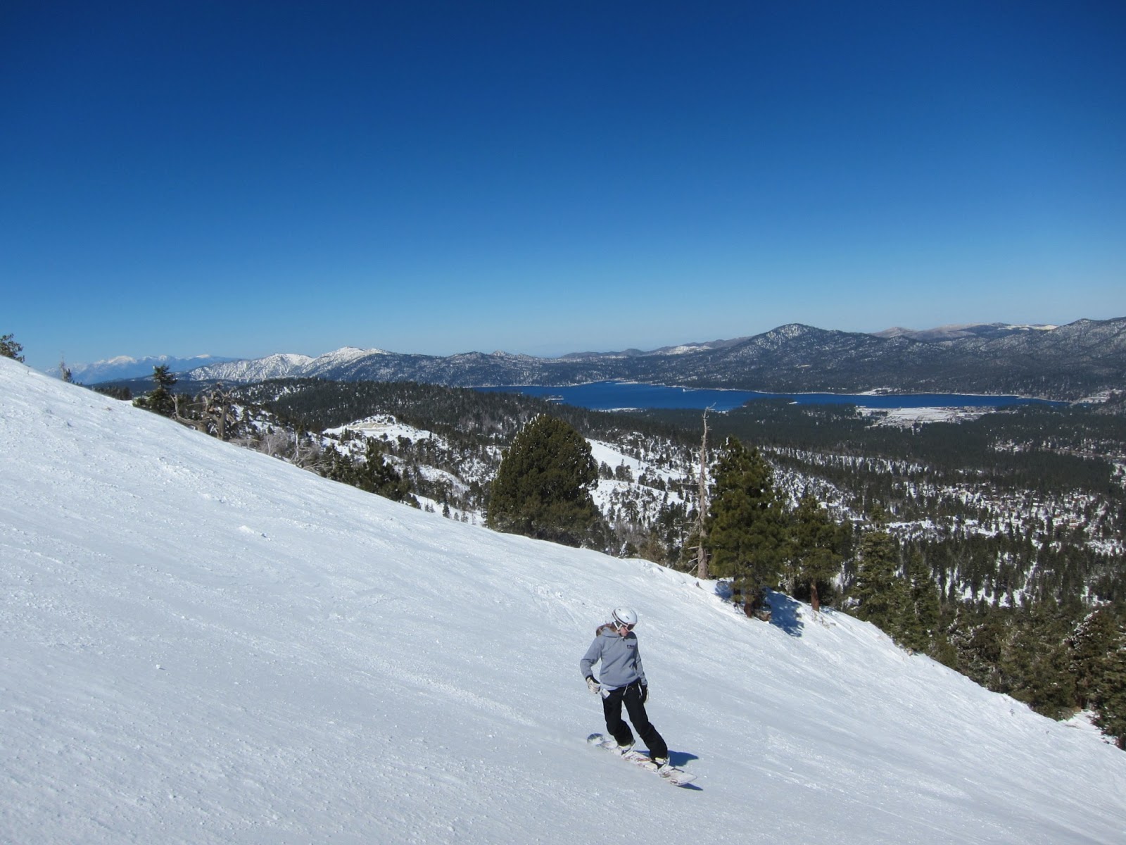 Sensory Overload Skiing at Bear Mountain (And Outnumbered by Boarders)