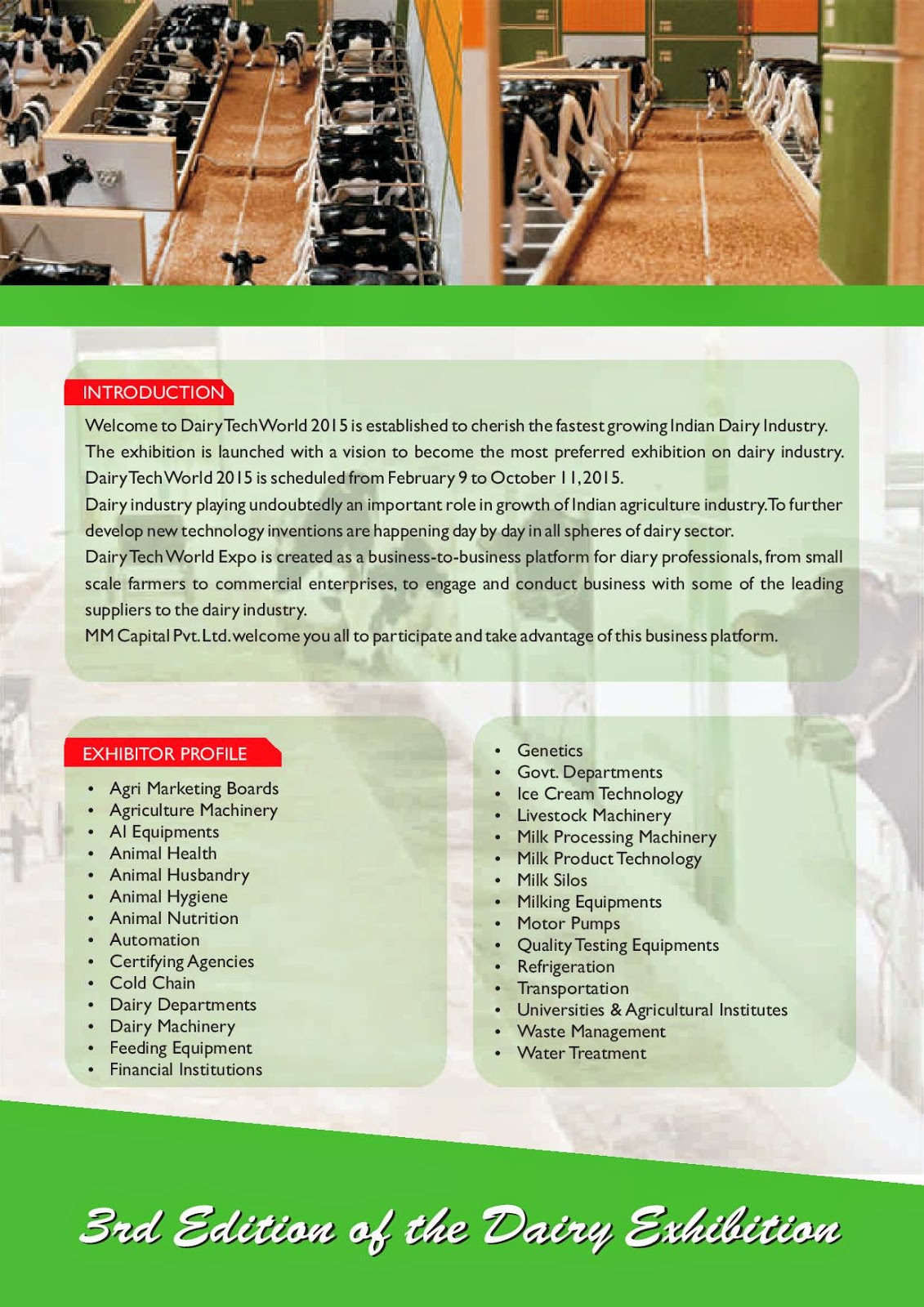 DAIRY TECH WORLD Knowledge day for Dairy