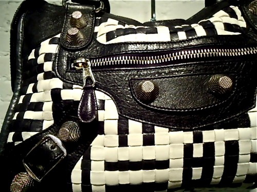 We Do Love Luxury Balenciaga Leather Bb Round Bag Graffiti Print