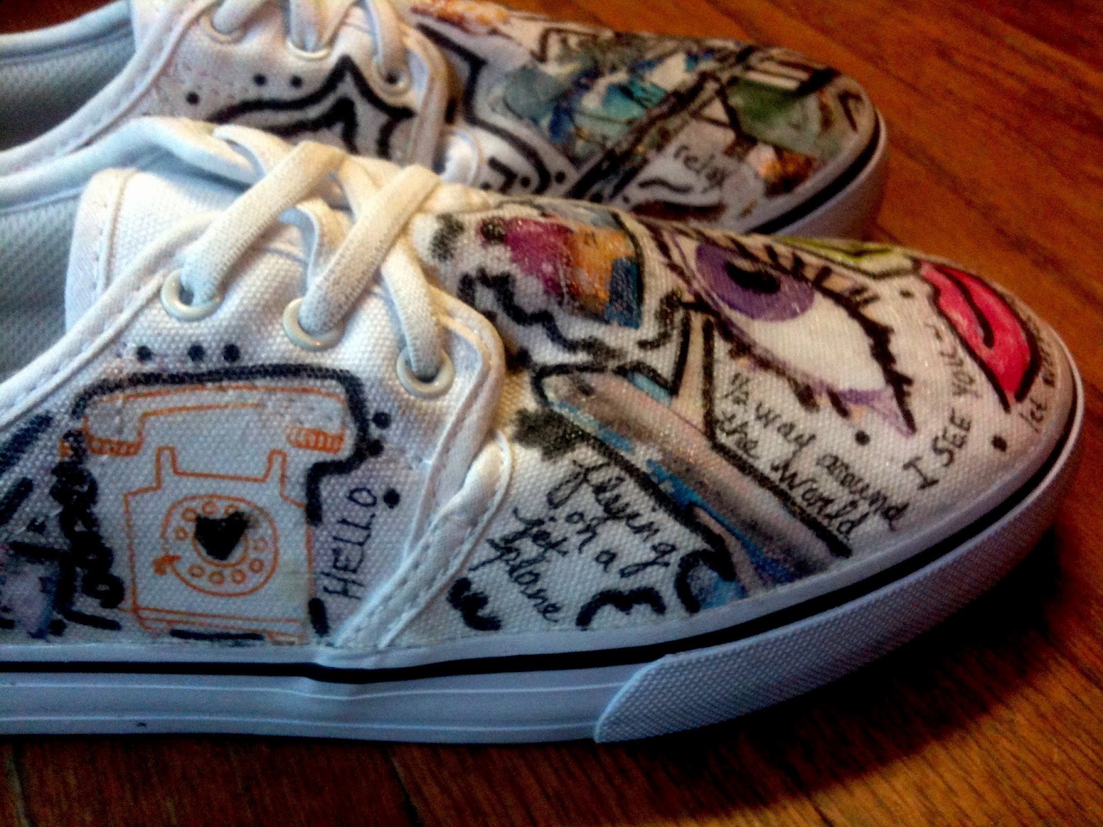 Circles Of Sunshine DiY Image Transfer Canvas Shoes