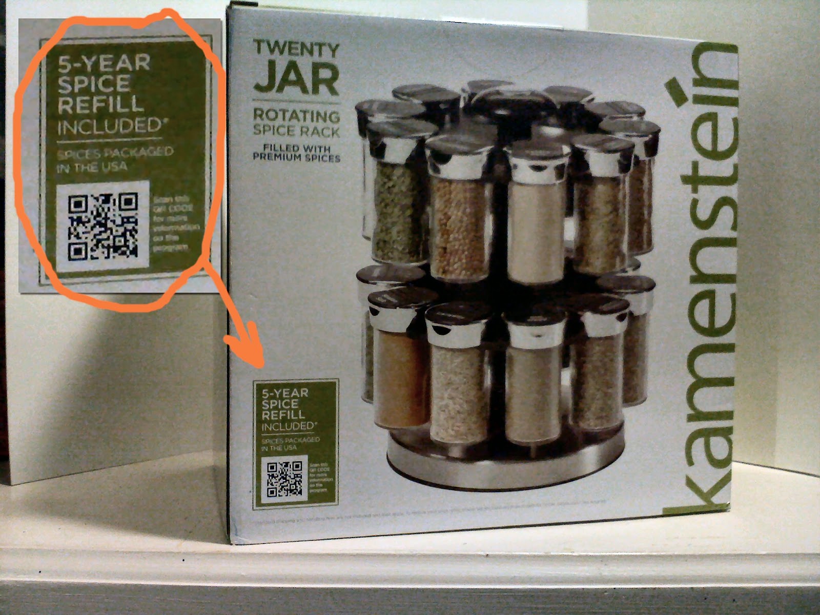 Shades of Safhire Rotating Spice Rack Score