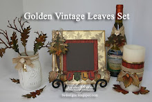 Golden Vintage Leaves Set