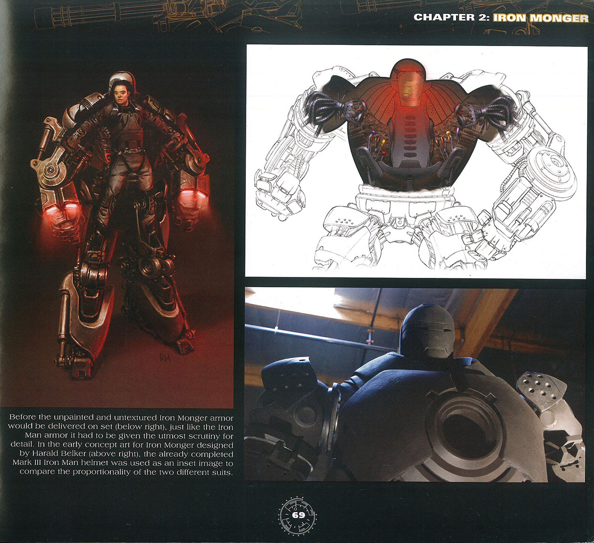 Concept design for Ironmonger from Iron Man. 