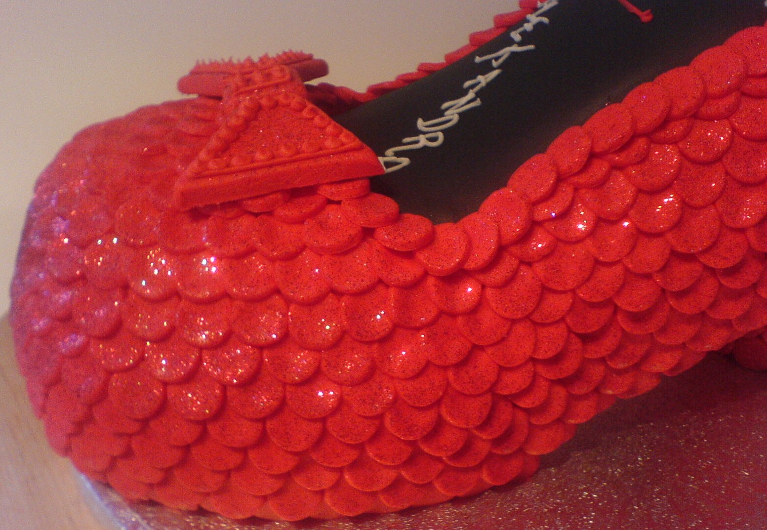 Cozzmic Cakes Ruby Slipper Cake