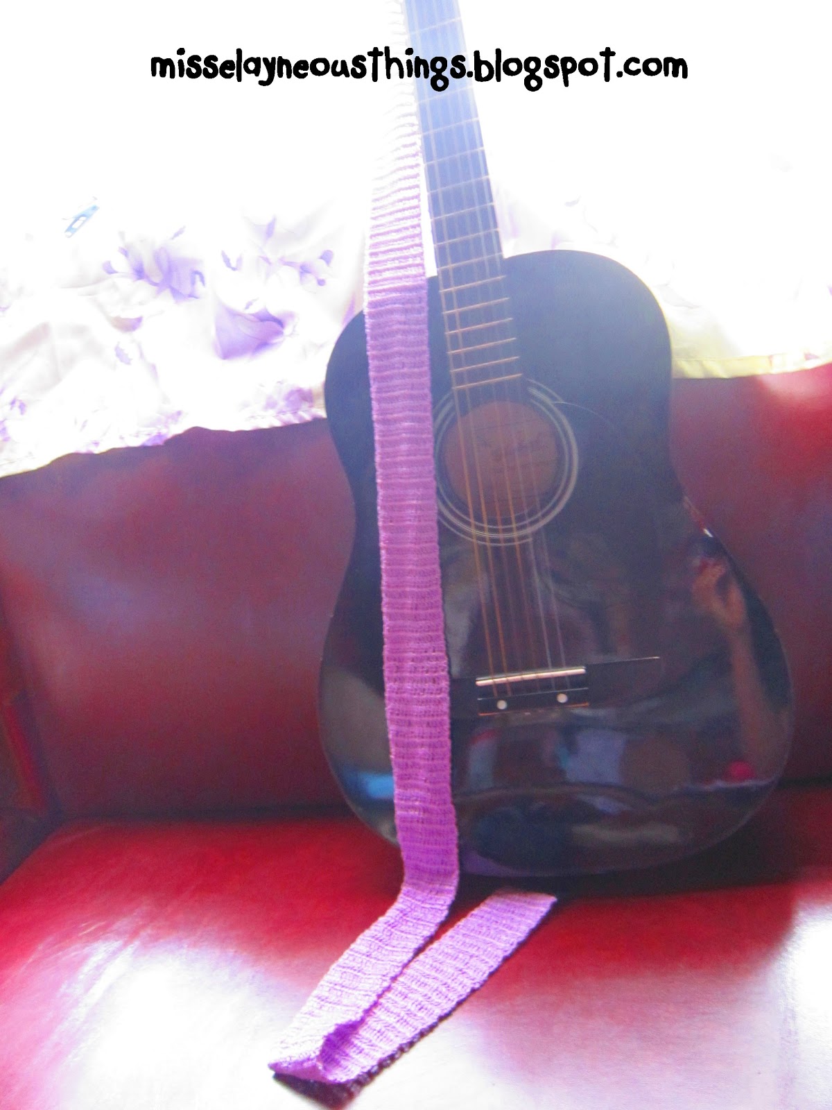 DIY Crochet Your Own Guitar Strap A Blog about Misselayneous Things
