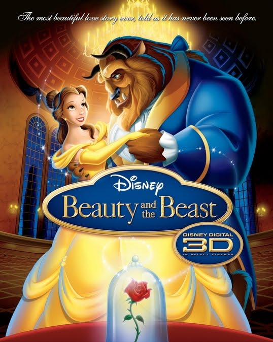 La Bella y la Bestia en 3D en cines y otros reestrenos. Beautybeastposter3d