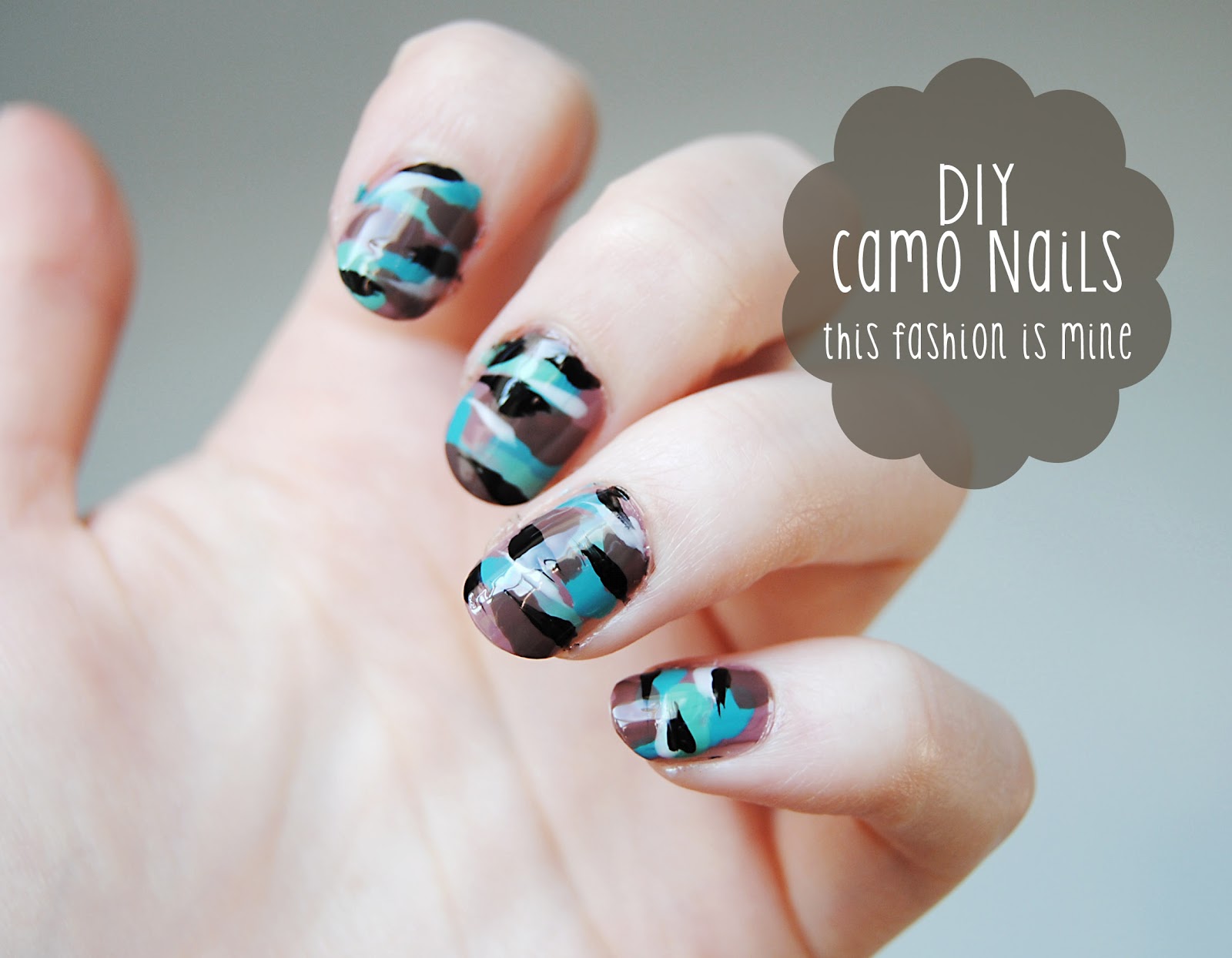 DIY Camo Nails This Fashion is Mine