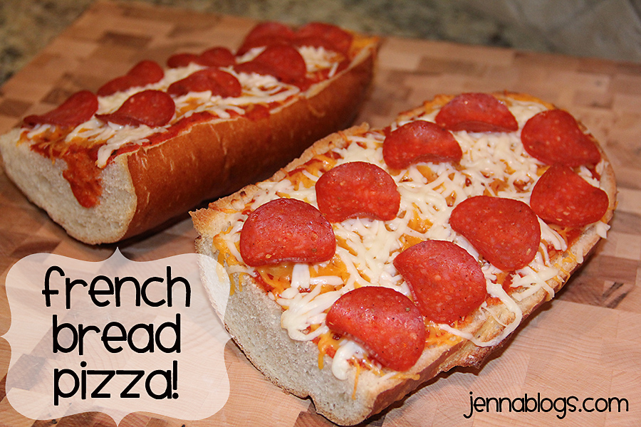Jenna Blogs French Bread Pizza