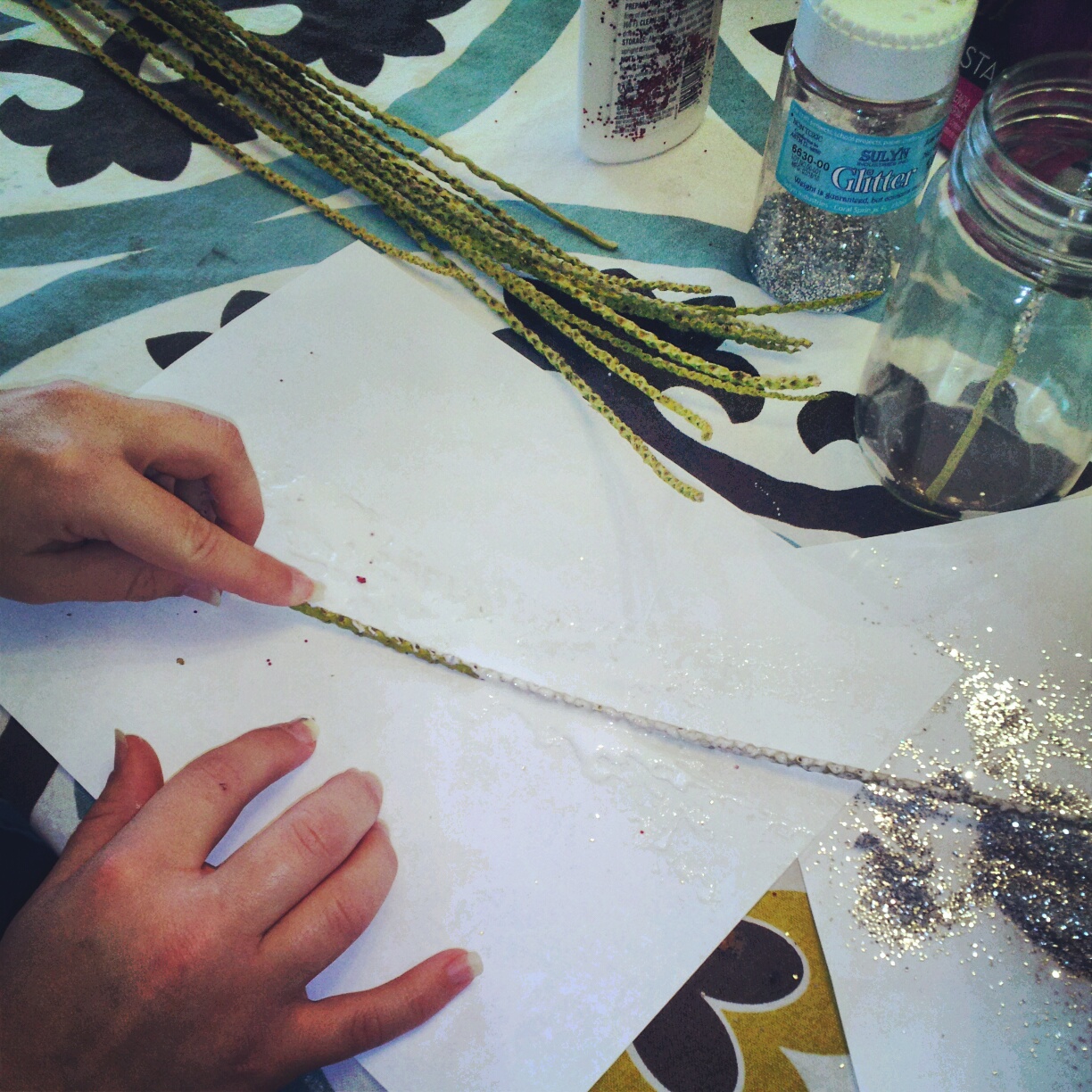 The White House Girls Christmas tree BLING {DIY}