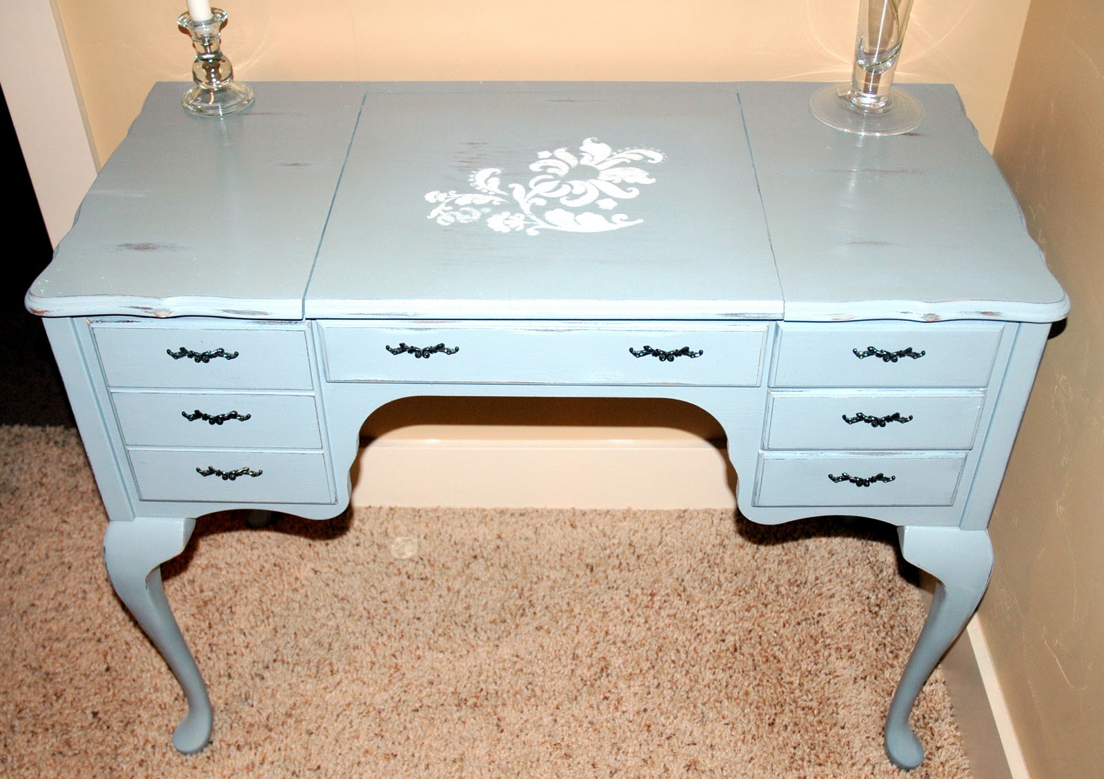 The Turquoise Piano Vanity Makeover