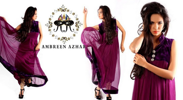 Women's Party Wear Clothes By Ambreen Azhar 2013