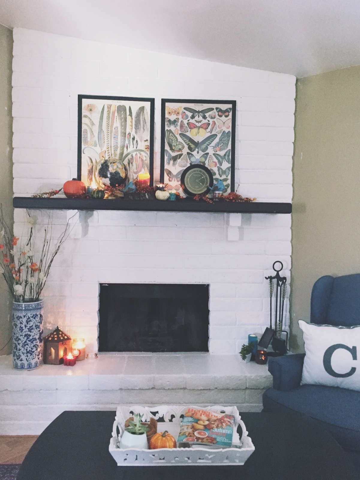 Scribbles from Emily Living Room Summer to Fall Decor