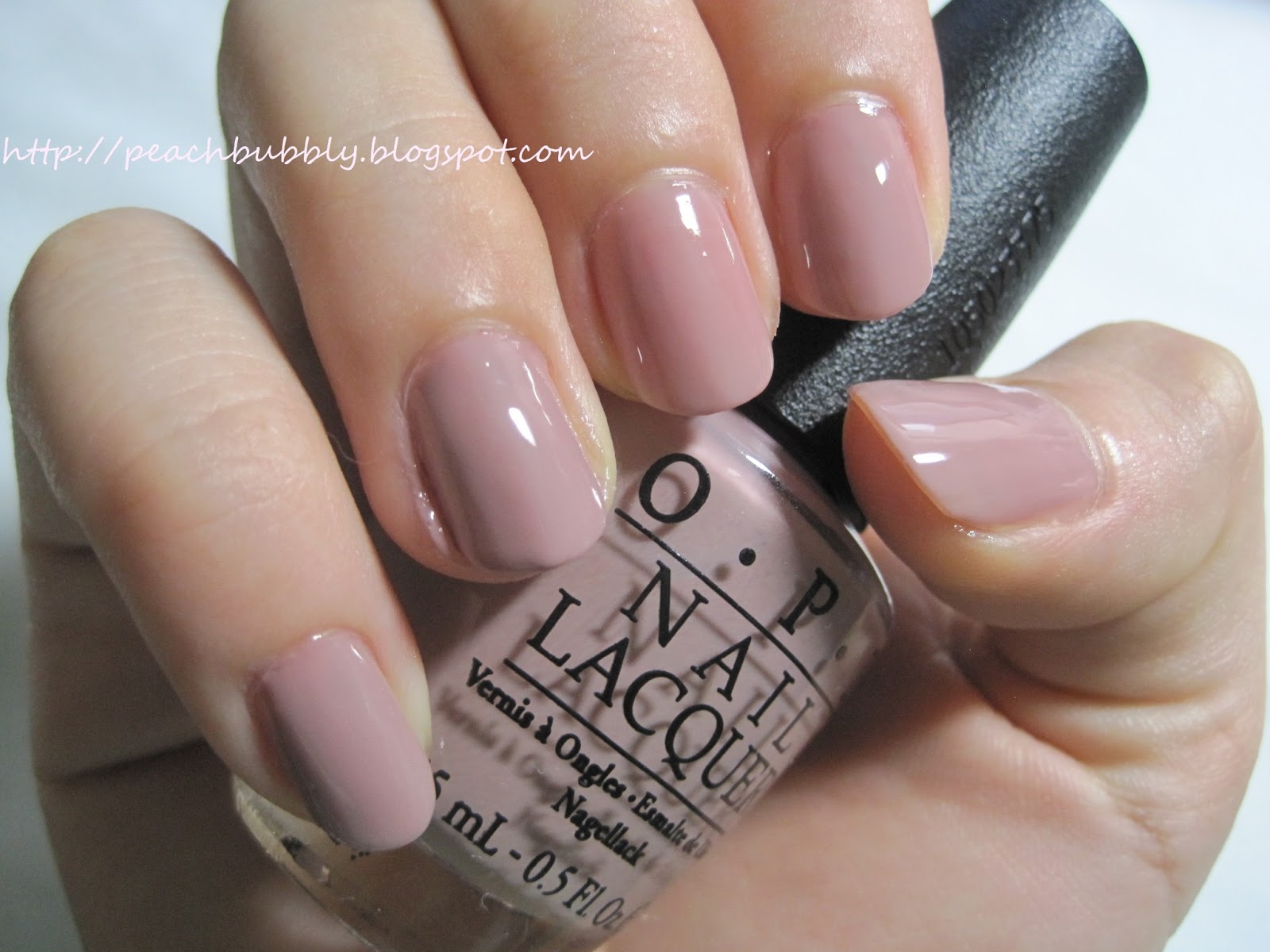 Today I have a very nice nude color from OPI called Tickle My France-y. 