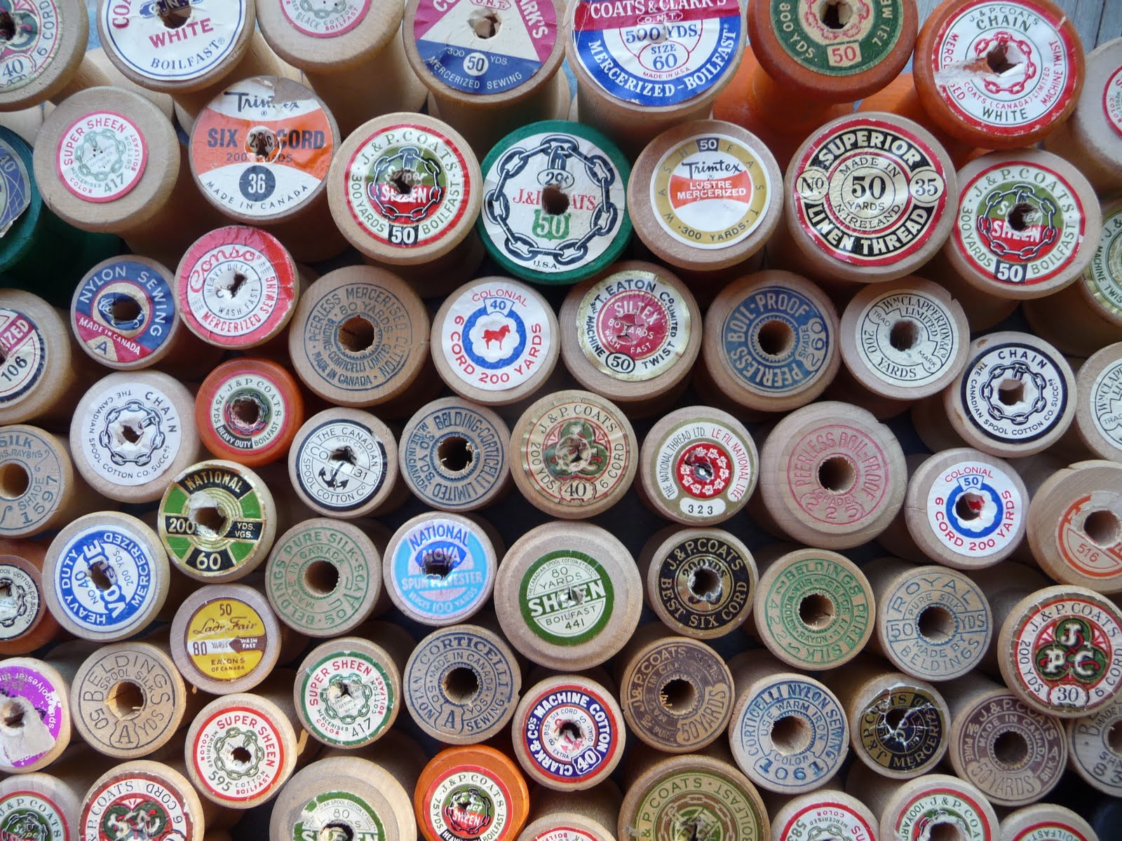 Eclectic Broomstick Vintage Thread Spools