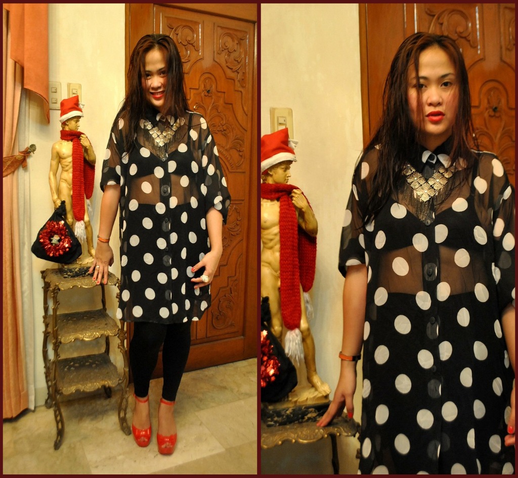 polka dots dress for new year