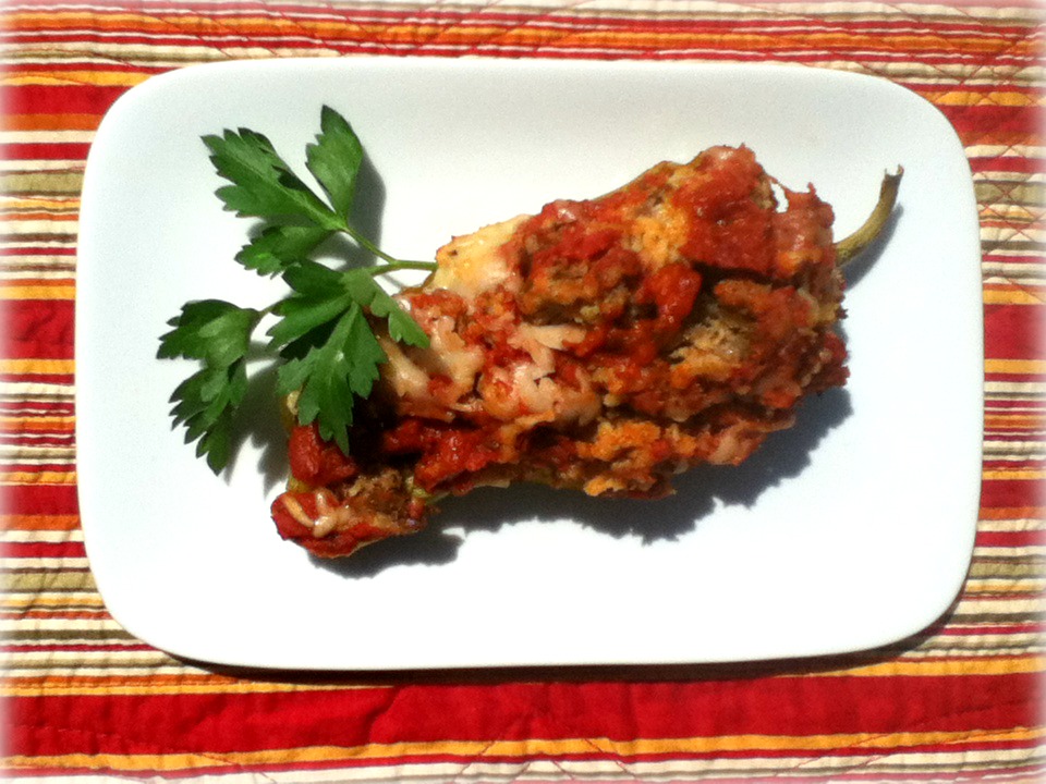 My Retro Kitchen Italian Sausage Stuffed Cubanelle Peppers