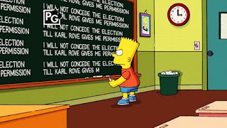 Bart Simpson doing detention
