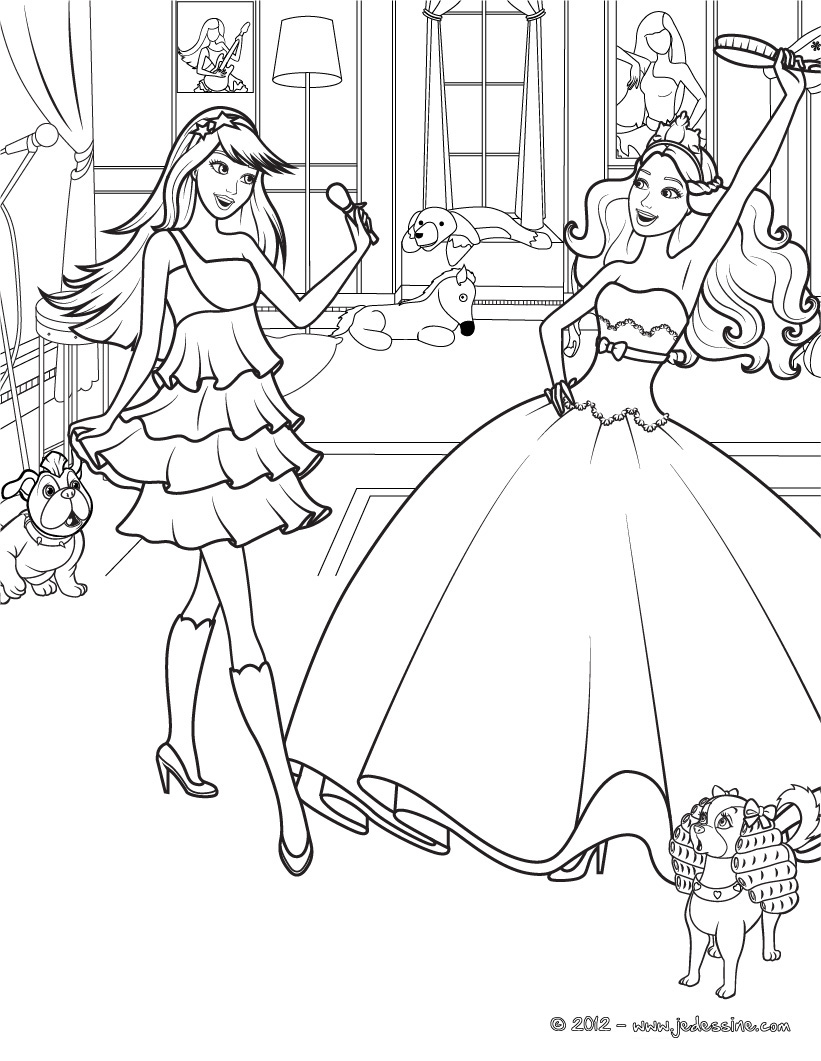 Rock Star Barbie Coloring Pages Coloring Pages