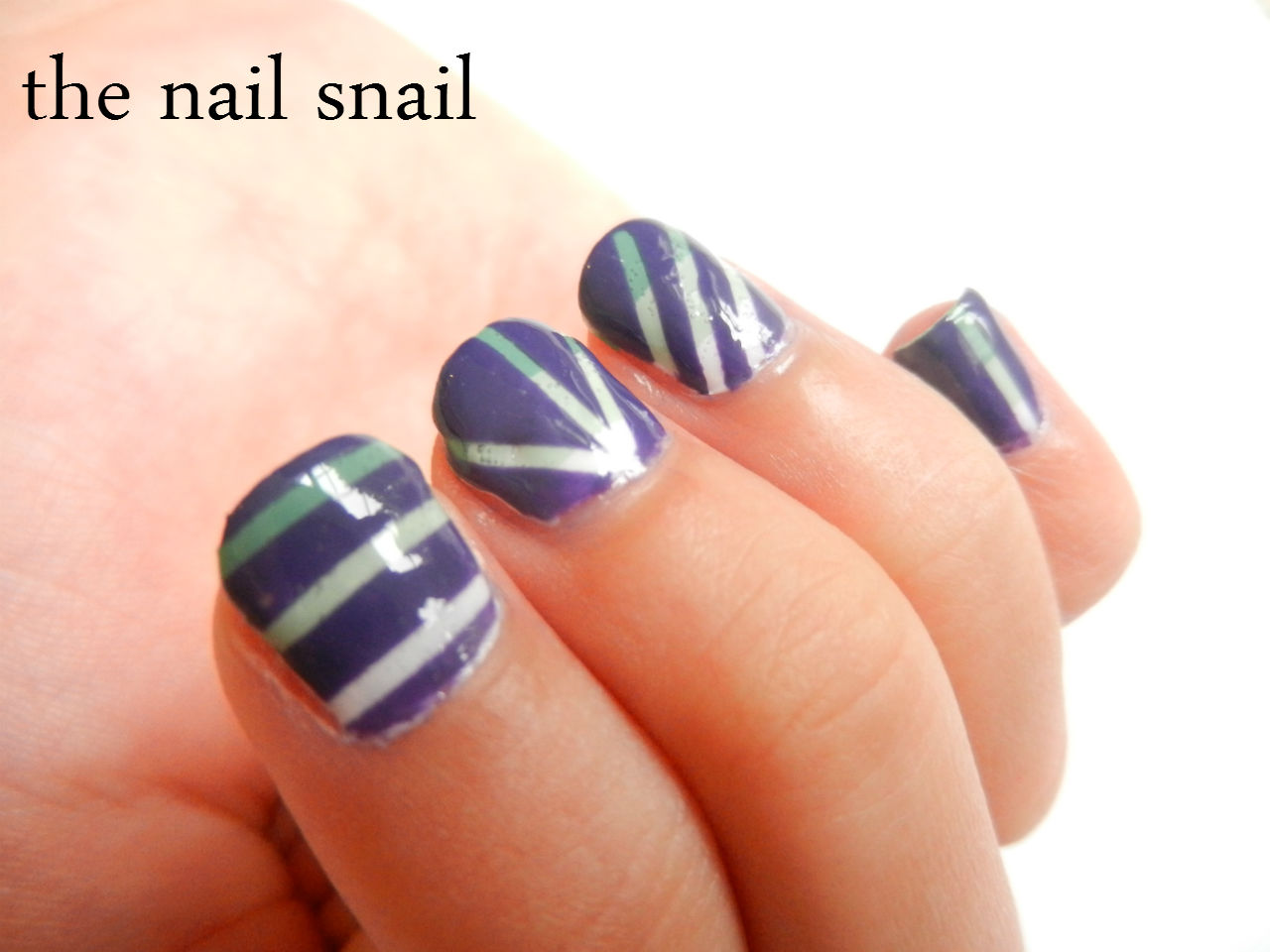 The Nail Snail Striping Tape Geometric Nails