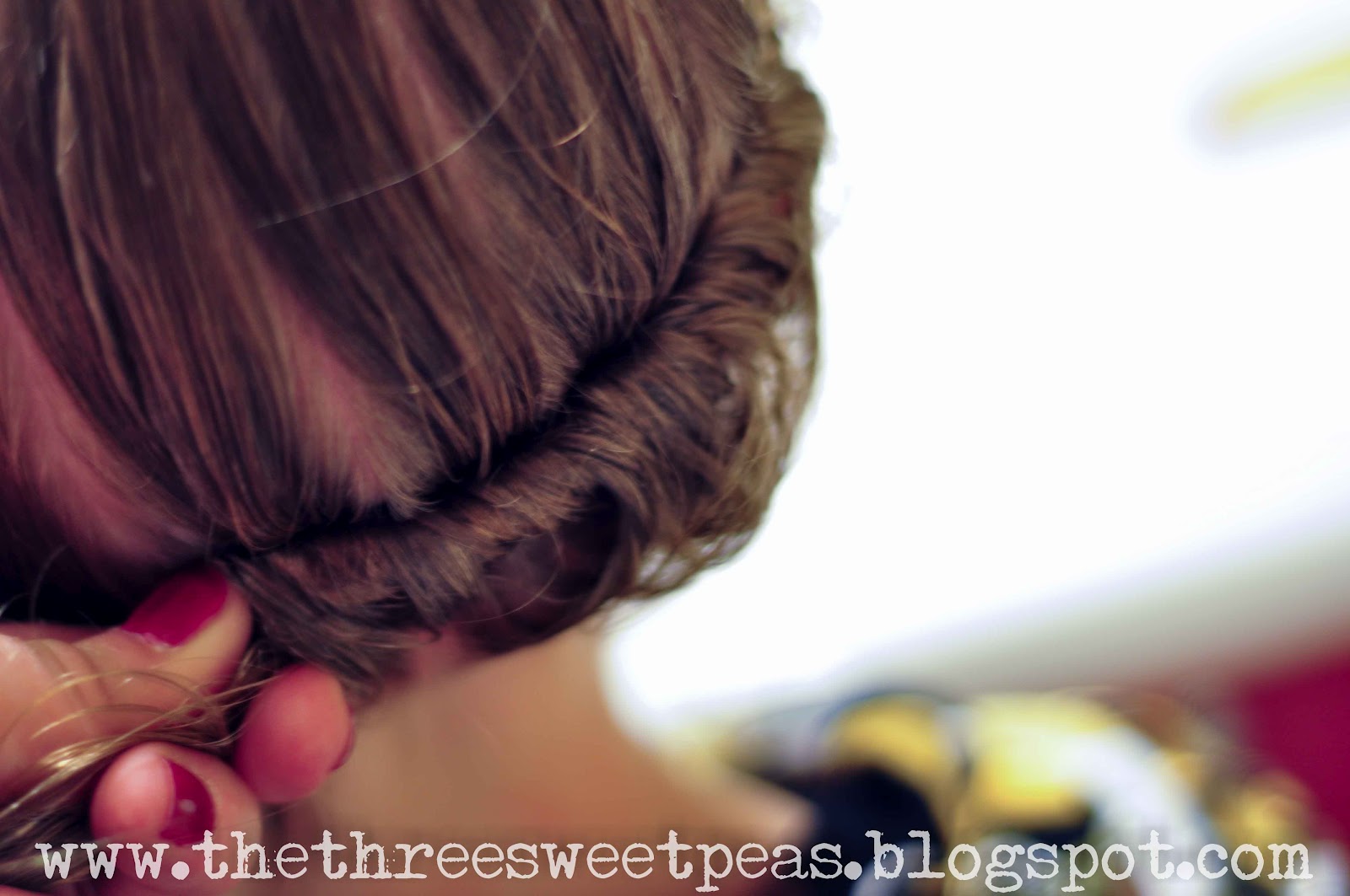 The Three Sweet Peas Messy Hair Monday Easy French Twist Crown