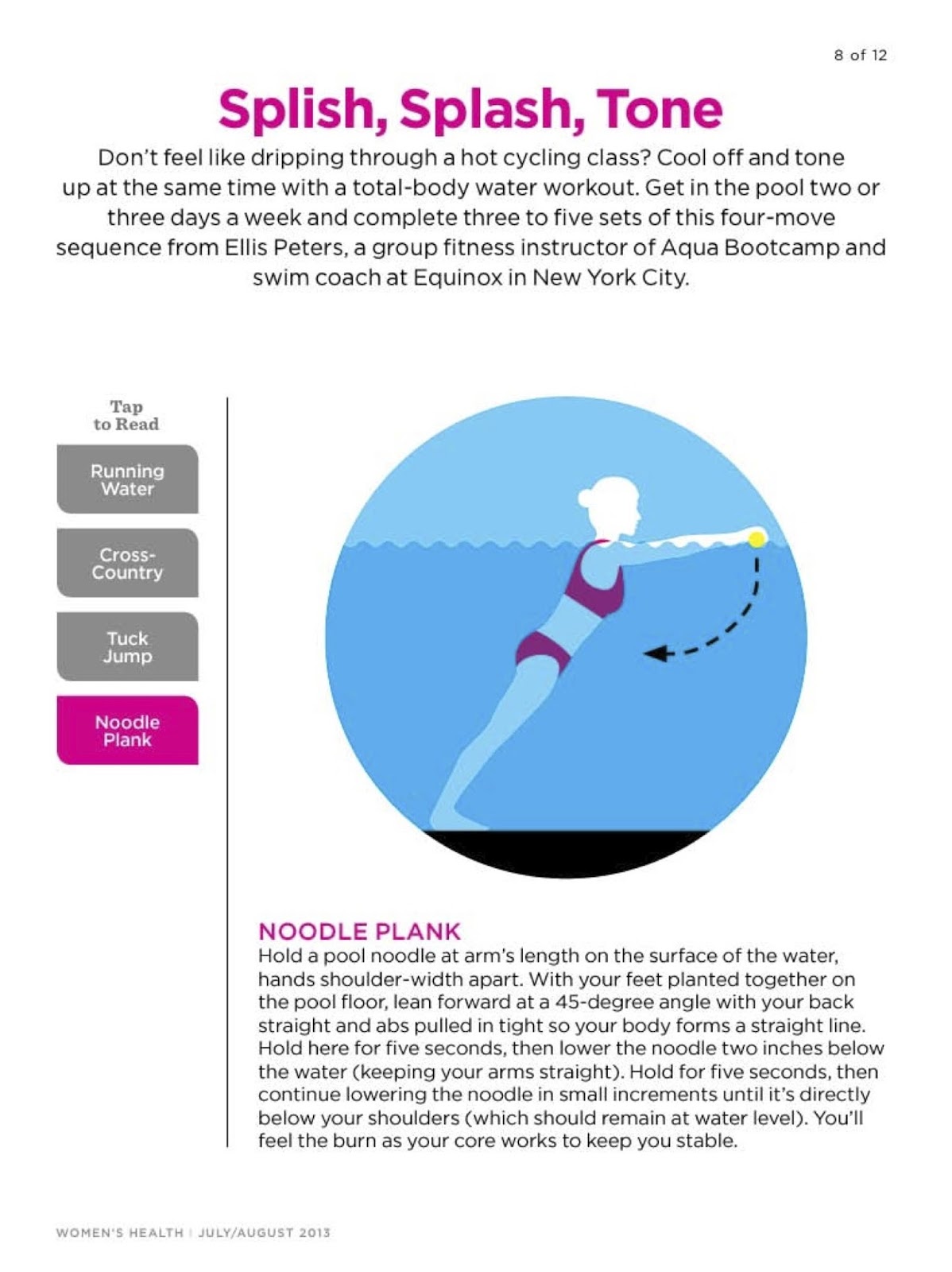 Metropolitan Mermaid Aqua Boot Camp at Equinox Water Aerobics with