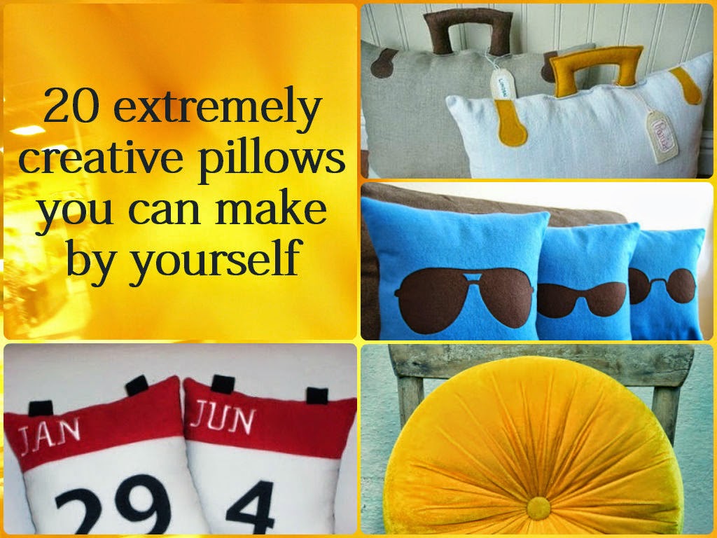 20 Extremely Creative Pillows You Can Make By Yourself