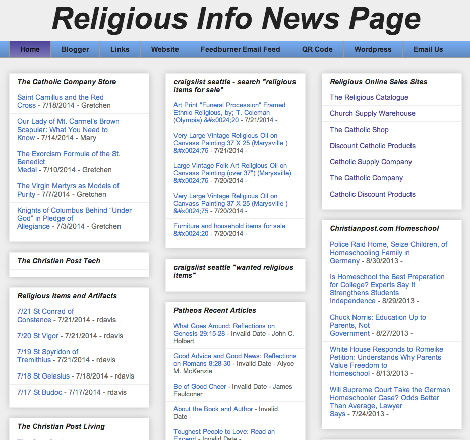 Religious News Page