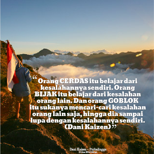 Blog Dani Kaizen: Belajar Dari Kesalahan