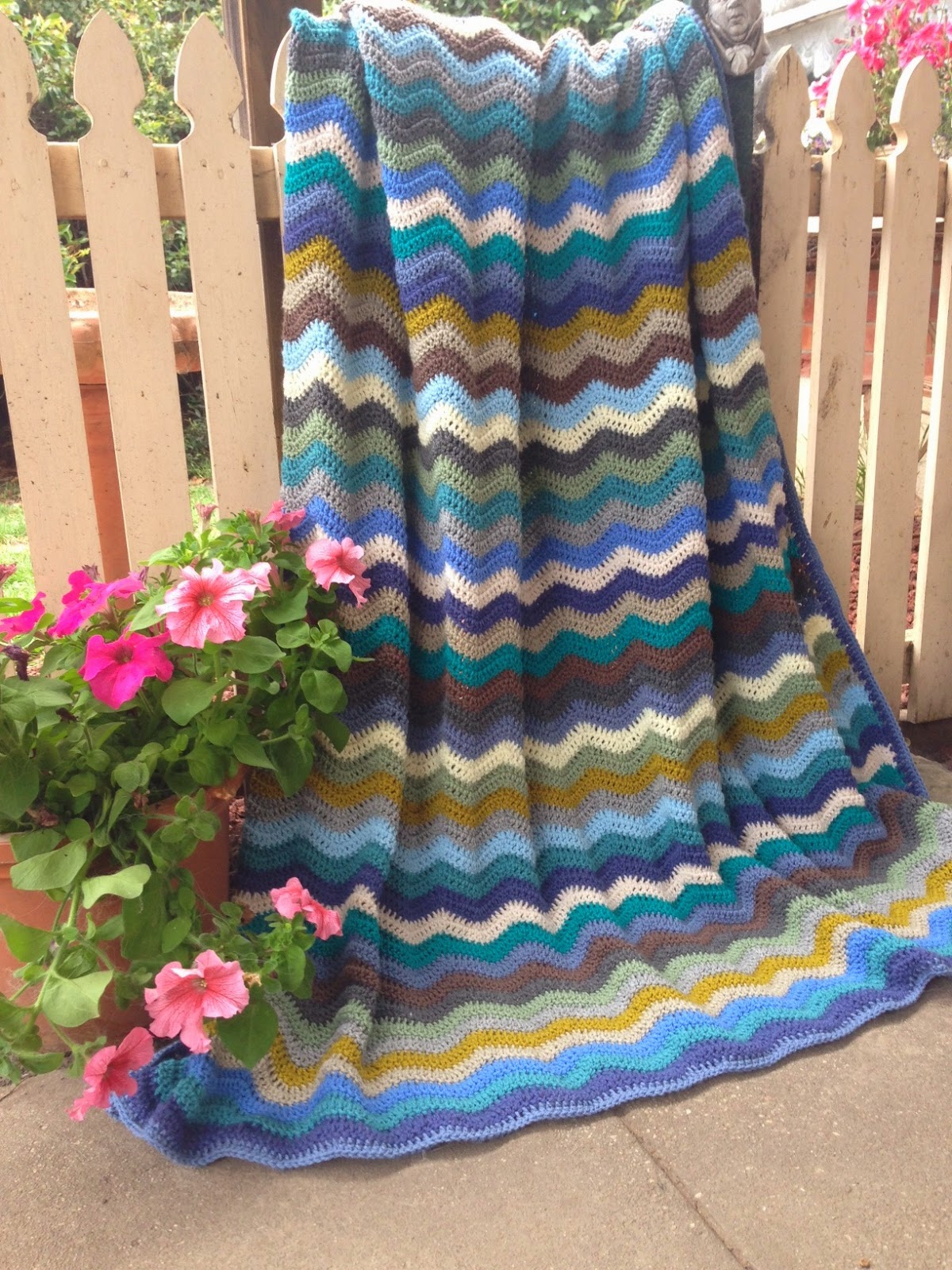 Coastal Ripple Blanket Threadbare Creations