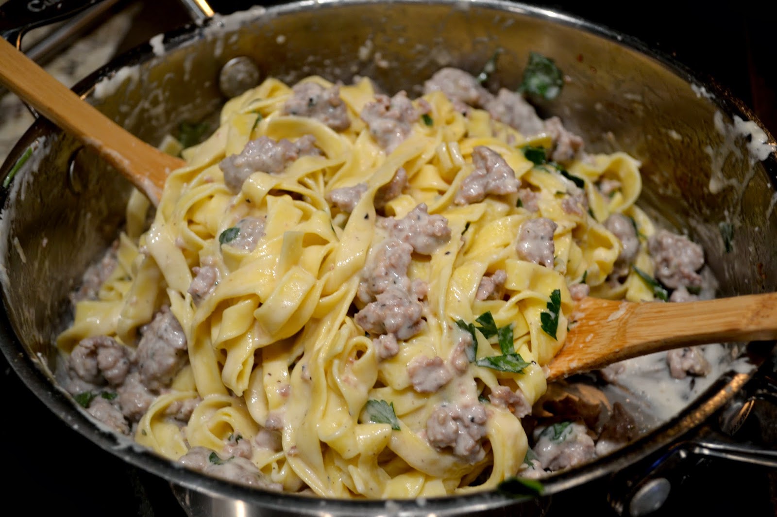 italian sausage alfredo