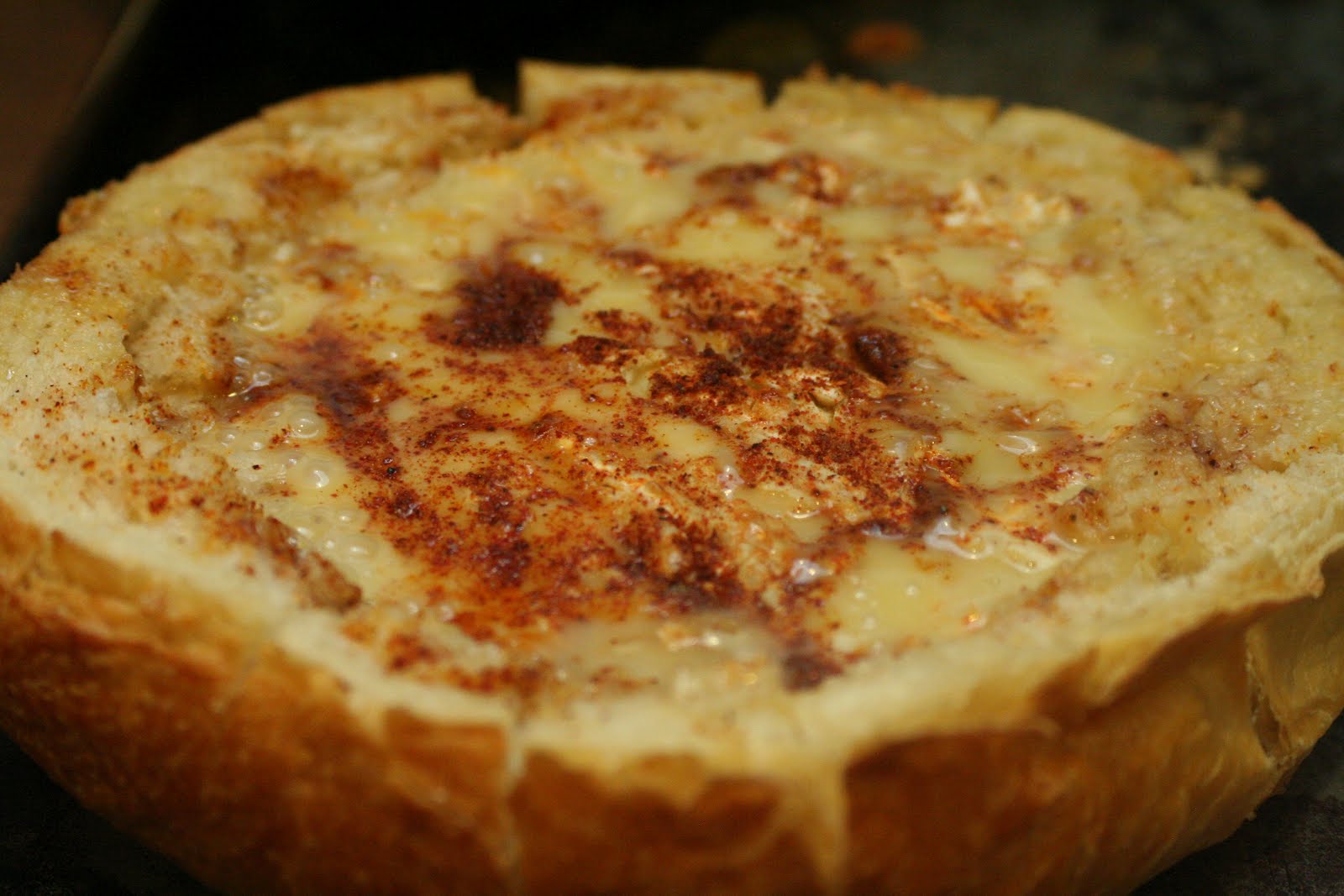 Cooking Claire Baked Brie in Bread Bowl