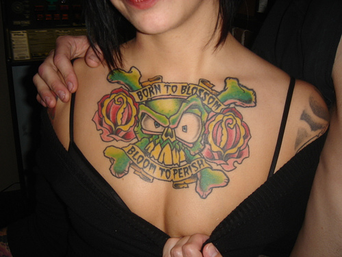 Skull tattoos for girls