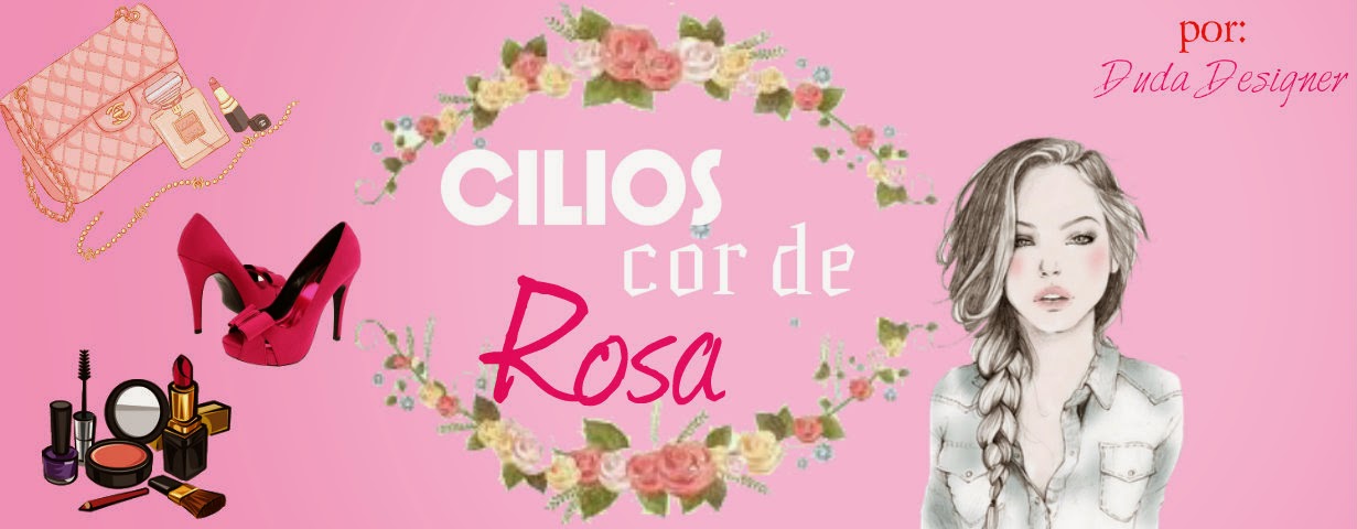 Cilios cor de rosa