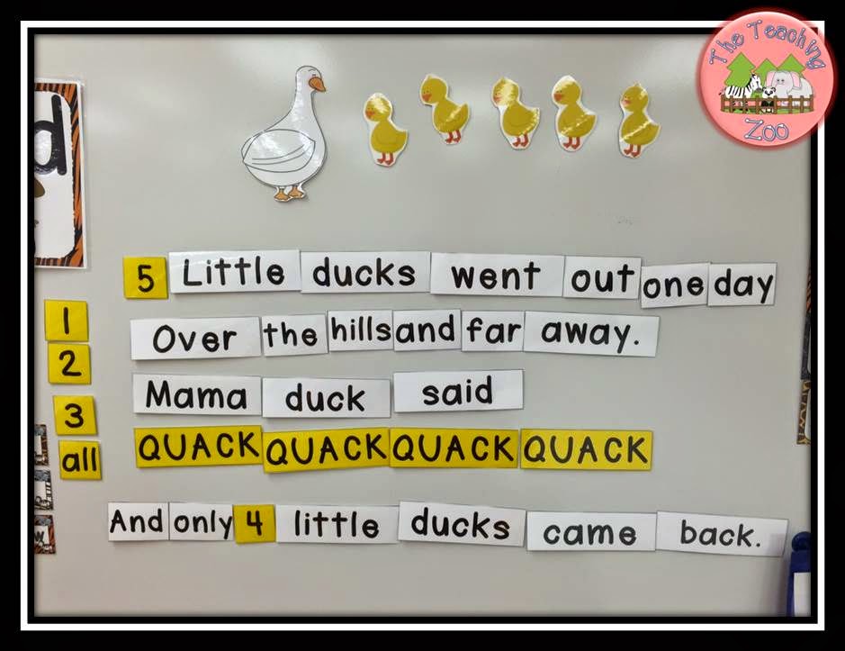 http://www.teacherspayteachers.com/Product/Five-Little-Ducks-Poetry-Pack-1531007