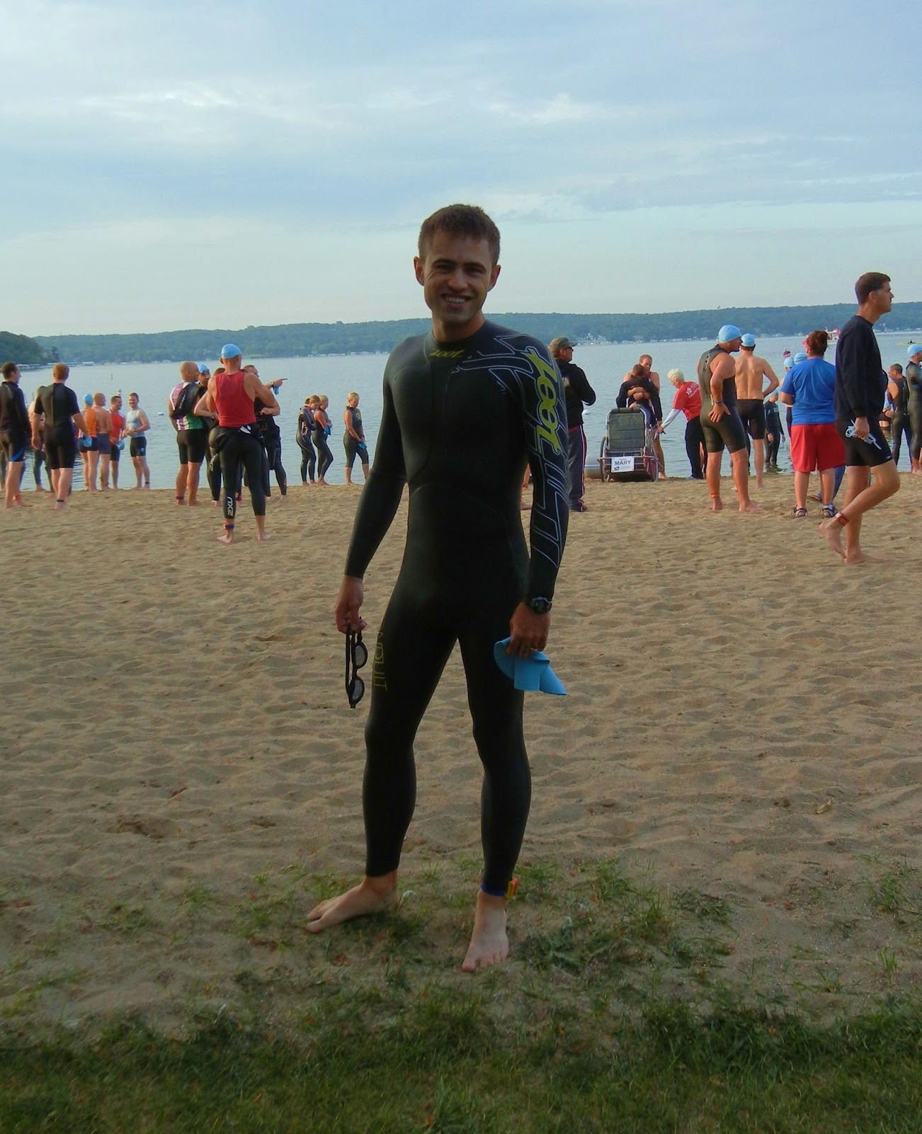 lake swimming wetsuit