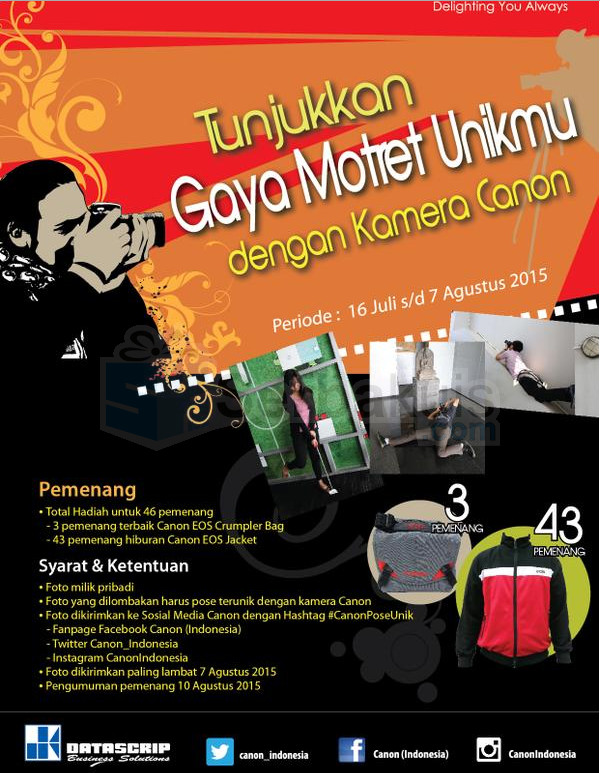 Kontes Gaya Motret Unikmu Berhadiah 43 Jaket Canon EOS Kontes Gaya Motret Unikmu Berhadiah 43 Jaket Canon EOS