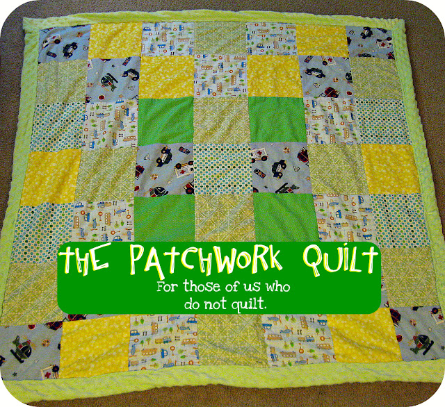 Freshly Completed Patchwork Quilt, for nonquilters