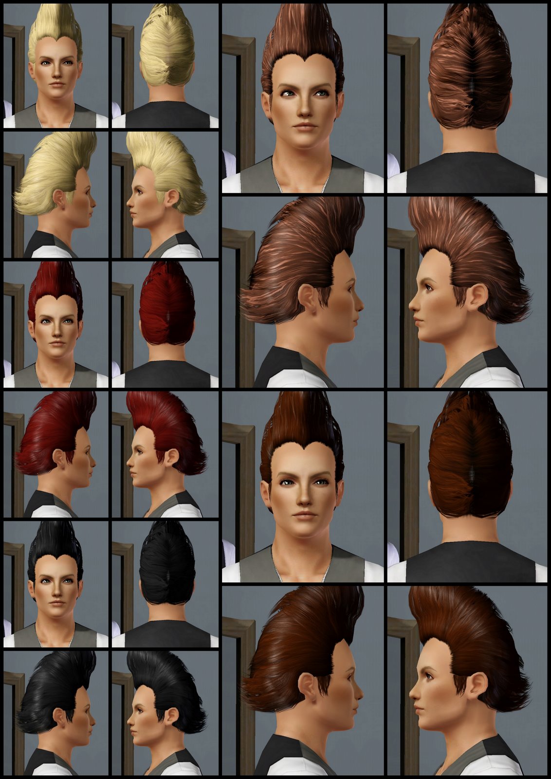 The Sims 3 Store Hair Showroom Rockabilly Coiffure