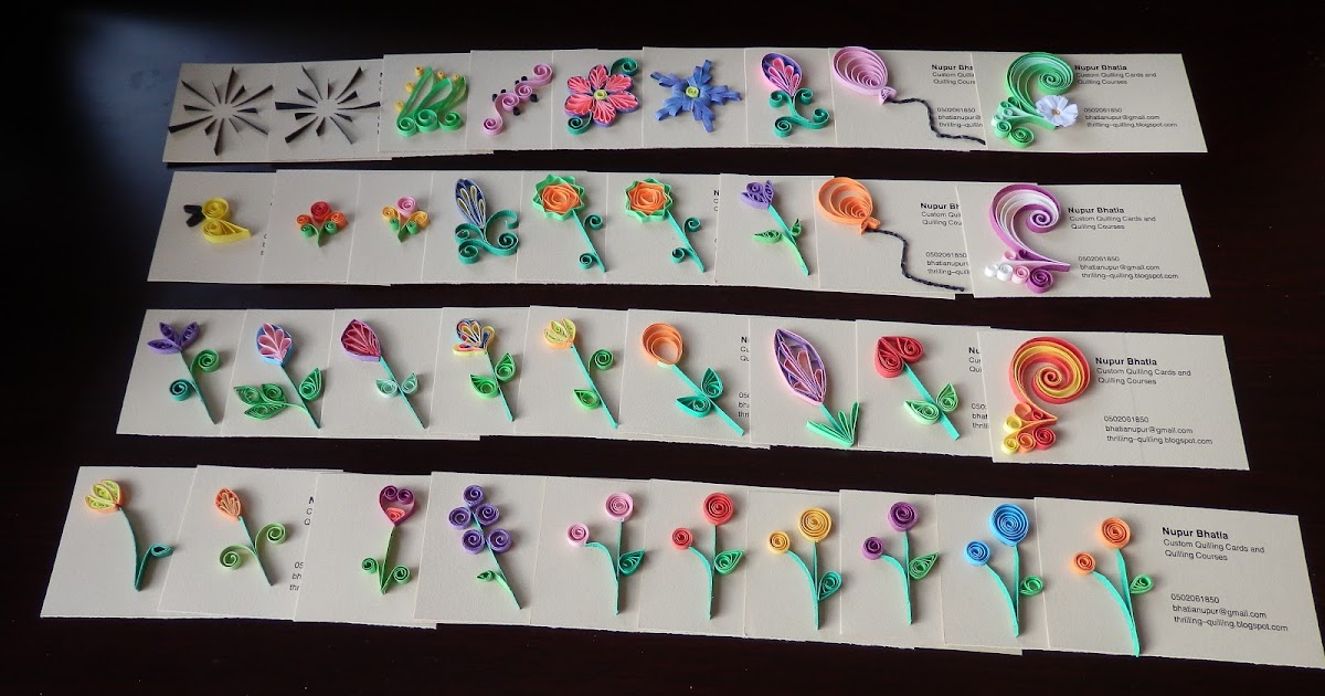 Thrilling Quilling Business Cards