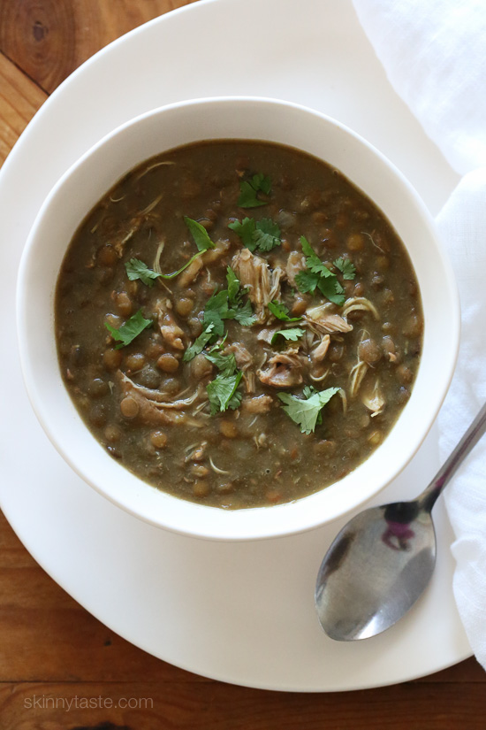 Instant Pot (Pressure Cooker) Chicken and Lentil Soup Skinnytaste