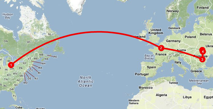 create animated travel map